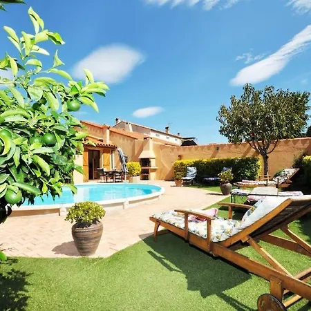 Proche Chateau De Salses, Maison Avec Piscine 펜션 *